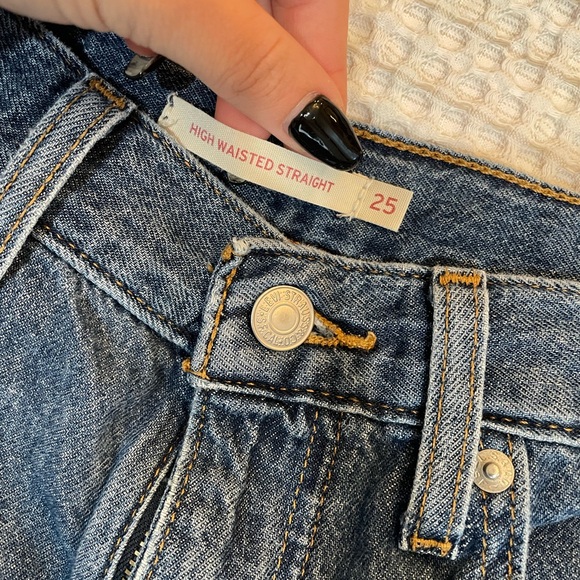 LEVI’s Original High-Rise Straight Leg Jeans - Picture 2 of 3